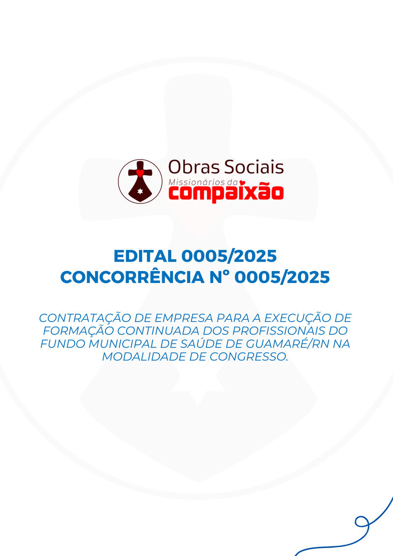 EDITAL 0005/2025 - FORMAÇÃO CONTINUADA DOS PROFISSIONAIS 