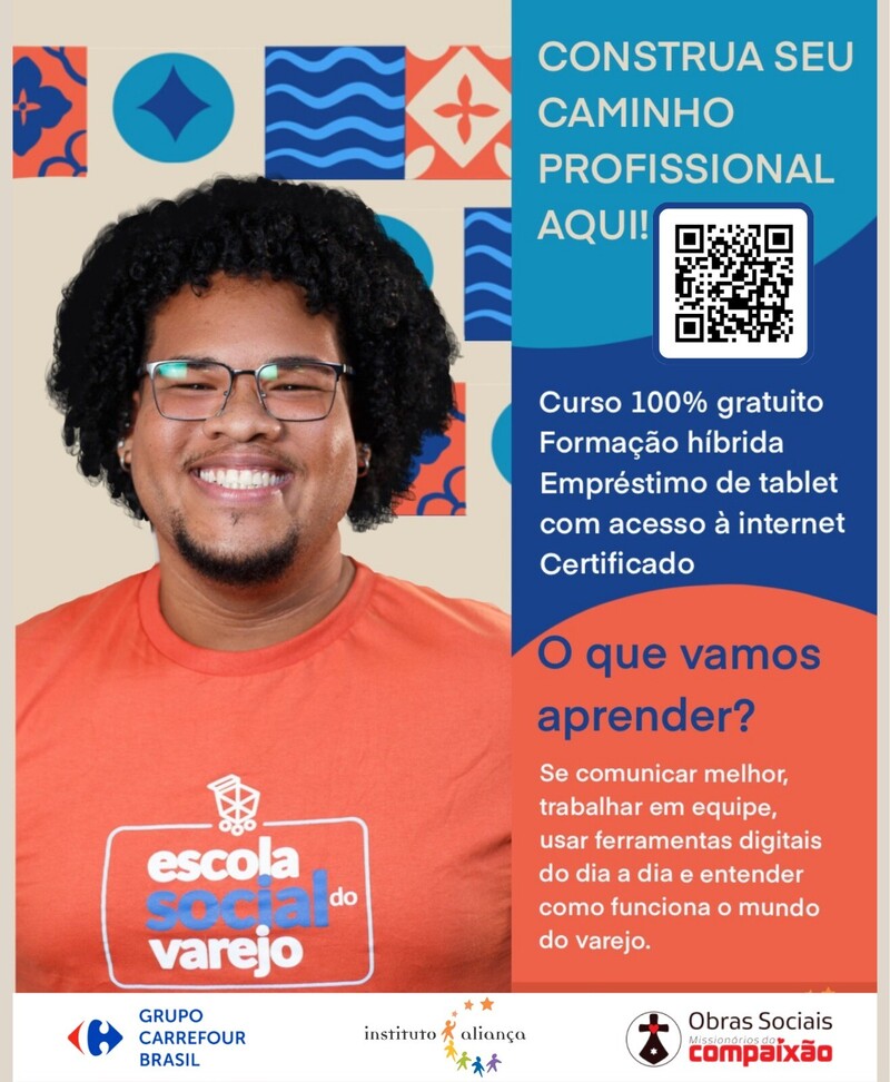 Inscrições abertas para o curso gratuito da Escola Social do Varejo! 🎓 🚀