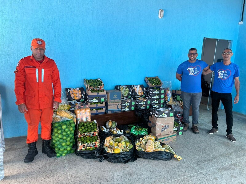 Compaixão recebe 600 kg de alimentos do programa Bahia Sem Fome
