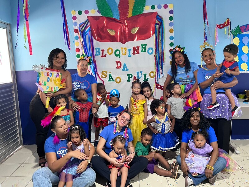 Unidades de ensino das Obras Compaixão celebram o Carnaval com foco na integração e ludicidade.