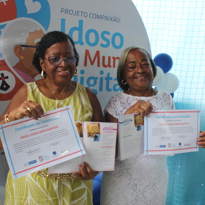 Primeiro ciclo do projeto Idoso no Mundo Digital é concluído com certificação dos participantes